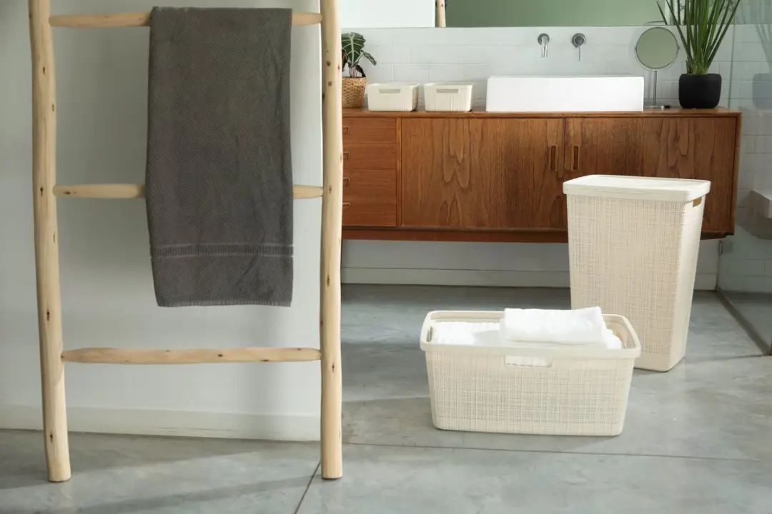 Curver Jute Wasmand 46L - Gebroken wit