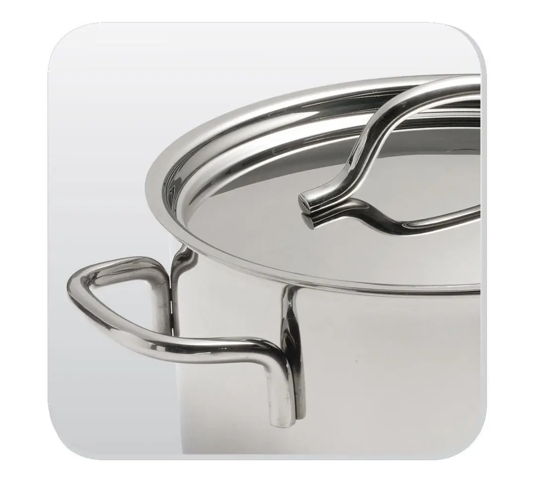BK Profiline Pannenset 4-delig B5693.034 - Inductie/RVS - 16/18/20cm - Zilver