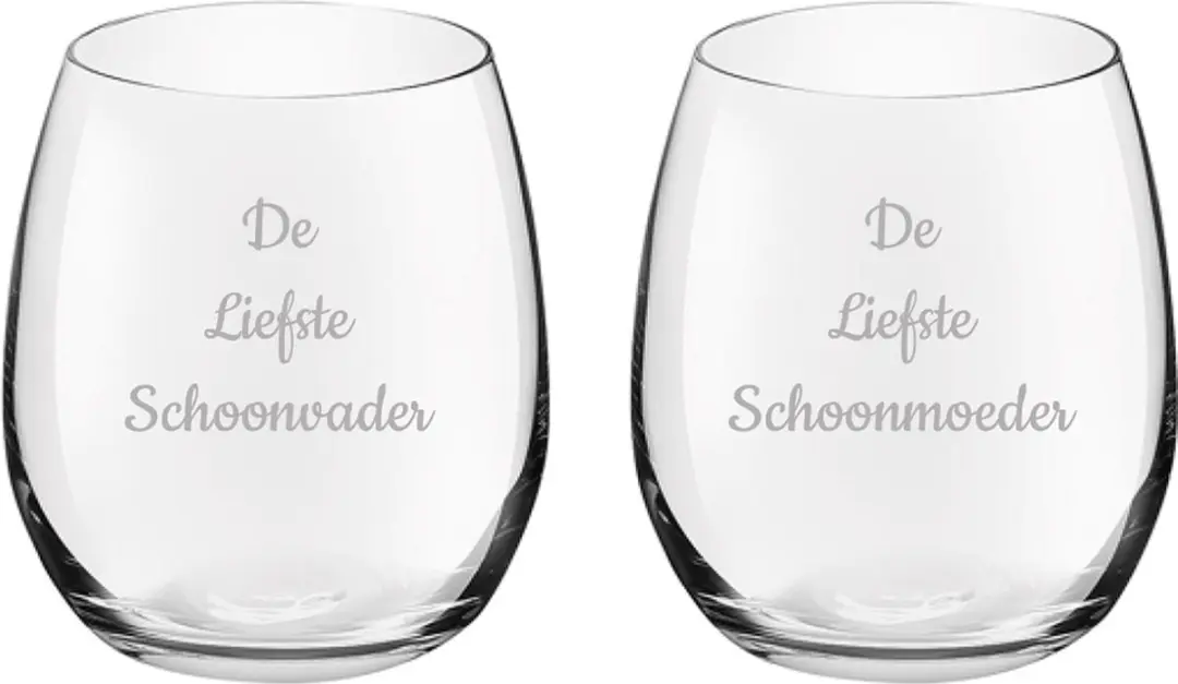 Royal Leerdam Drinkglas 39cl De Liefste Schoonvader/Schoonmoeder