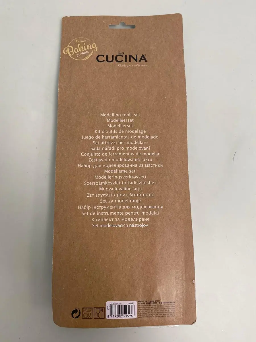 La Cucina Bakspatel Set - 8 Stuks Wit