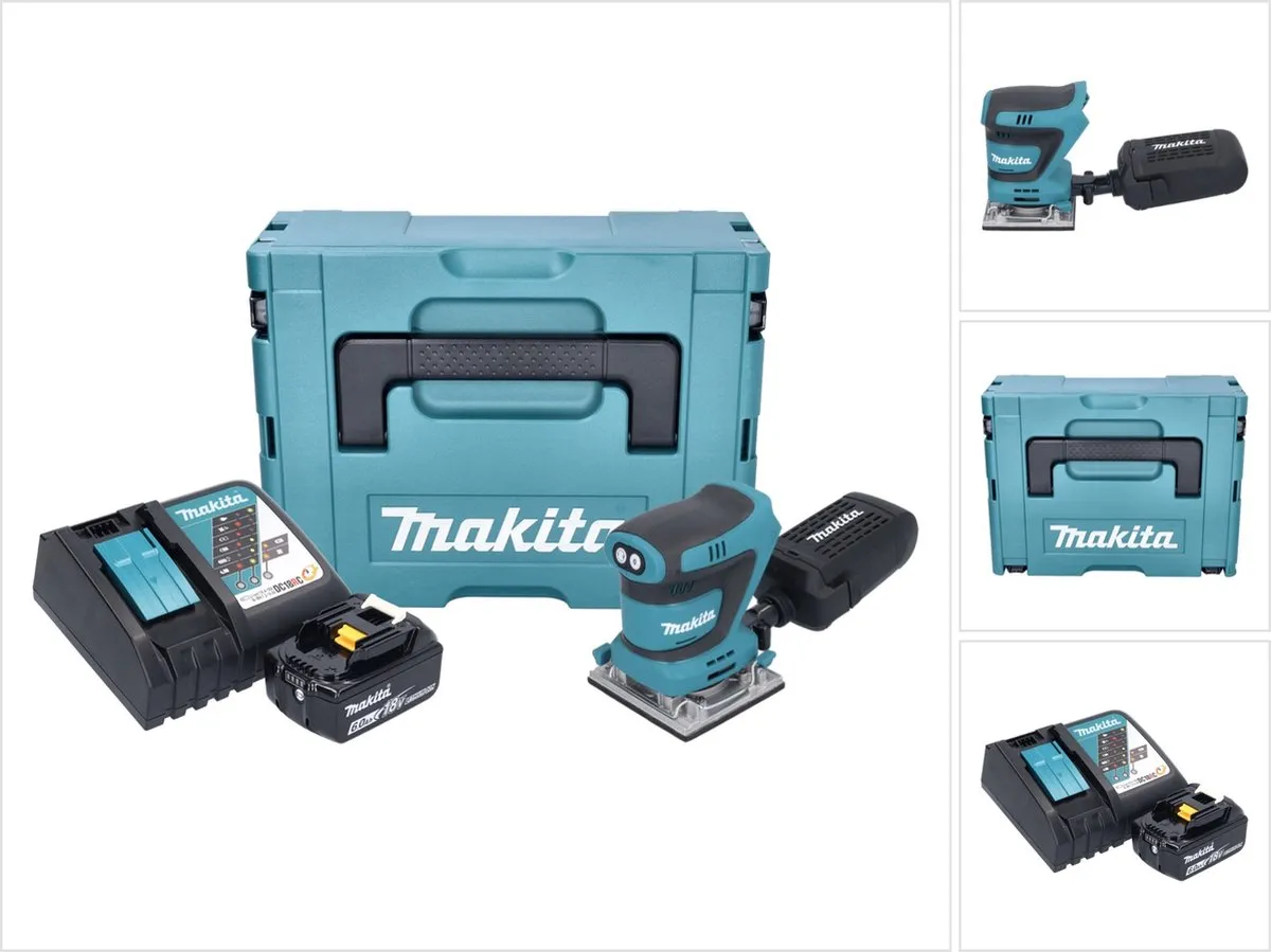 Makita DBO 484 RG1J Excentrische Schuurmachine 18V