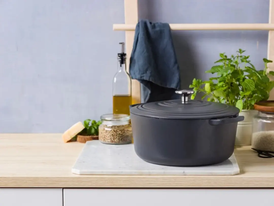 BK Bourgogne Braadpan Gietijzer 24cm - 4.2L - Earl Grey