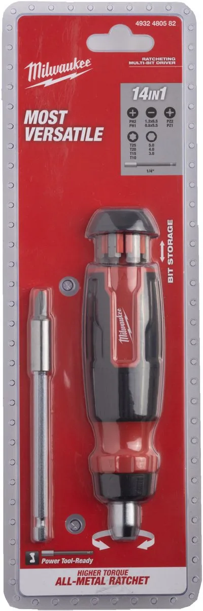 Milwaukee 4932480582 Ratelset 14-delig