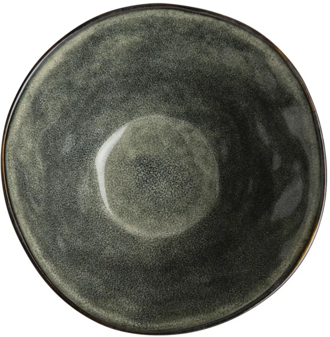 Dutch Rose Organic Kommen Ø14cm - Groen - Stoneware