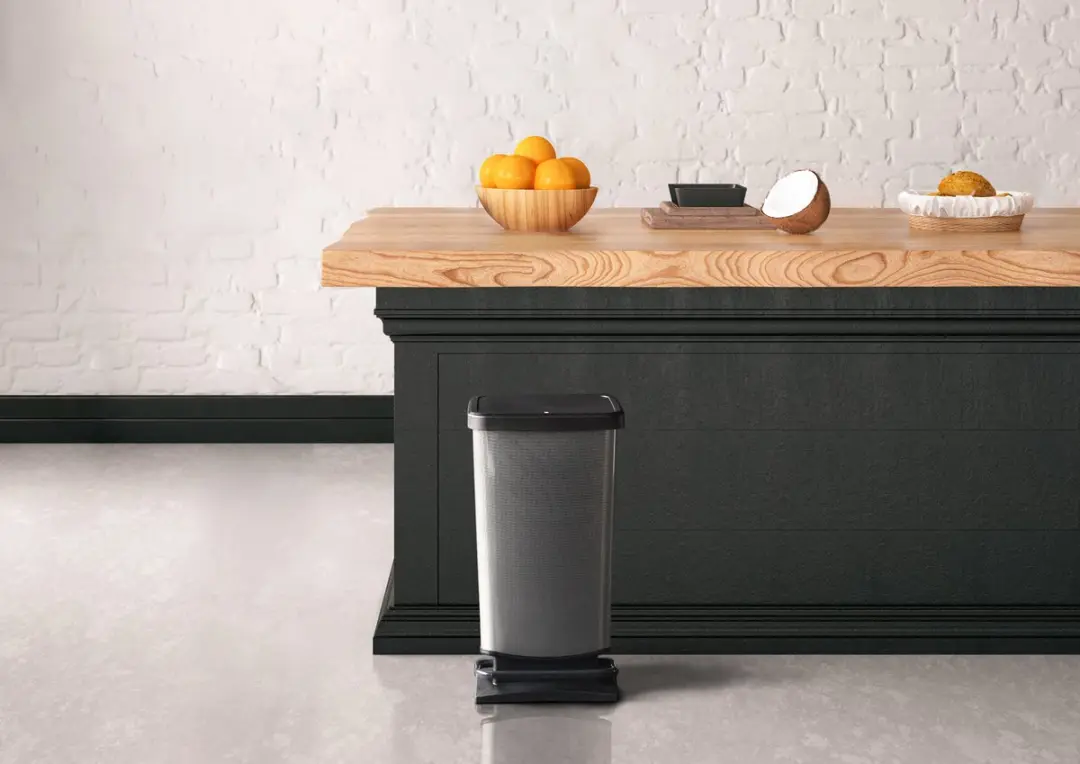 Rotho Paso Pedaalemmer 40L - Donker zilvermetallic