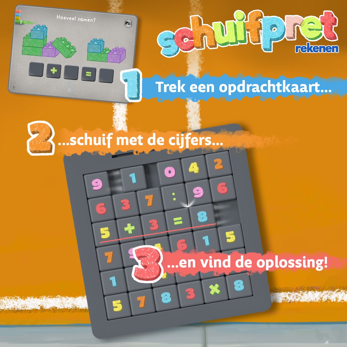 999 Games -Schuifpret Rekenen - Educatief Rekenspel - Kinderspel - Educatief Speelgoed -