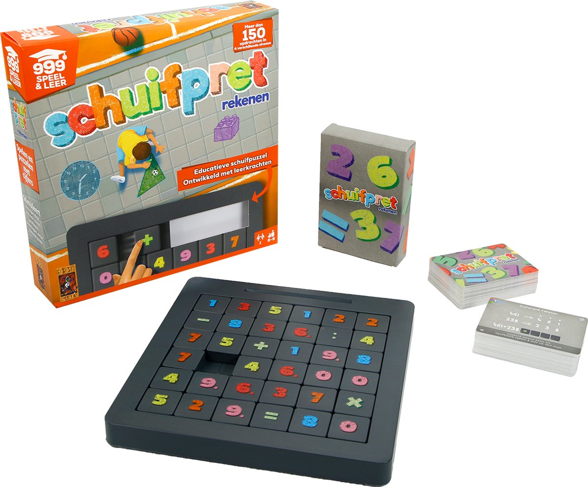999 Games -Schuifpret Rekenen - Educatief Rekenspel - Kinderspel - Educatief Speelgoed -