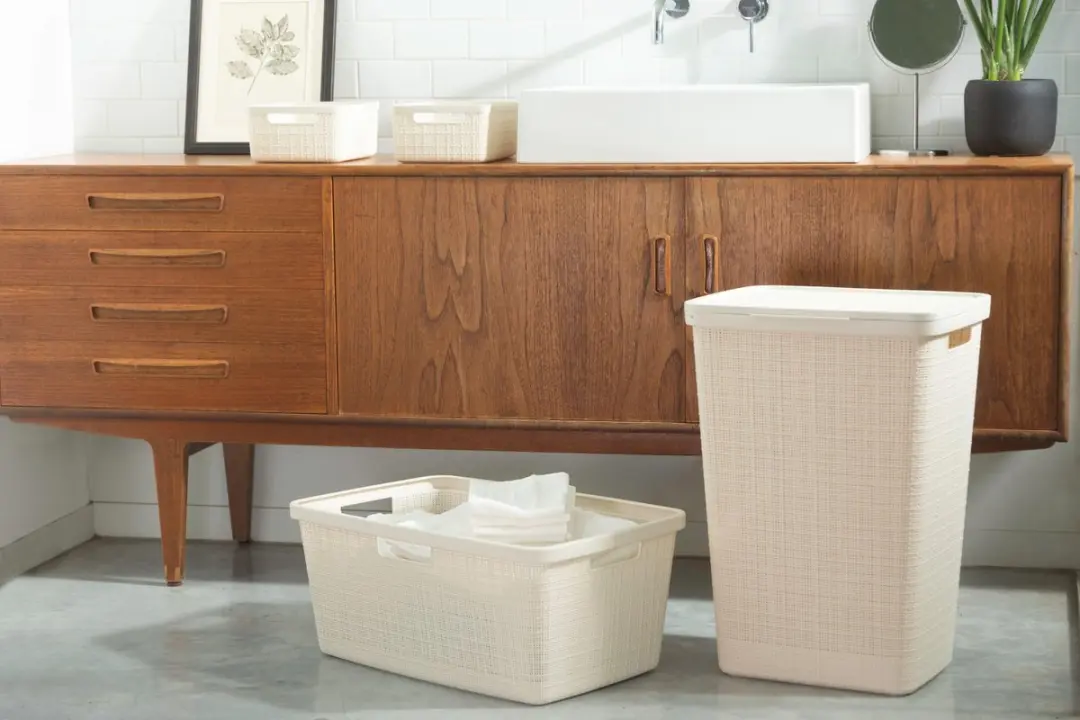 Curver Jute Wasmand 58L - Gebroken wit