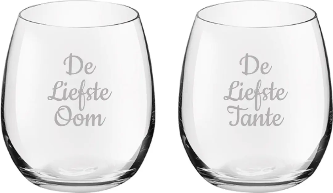 Royal Leerdam Drinkglas De Liefste Tante/Oom 39cl