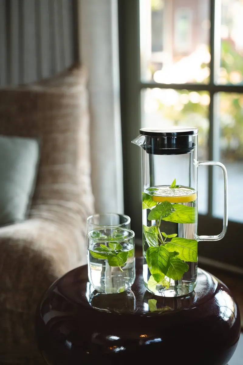 Bredemeijer Padua Waterkaraf 1,2L - IJsthee Maker - Transparant
