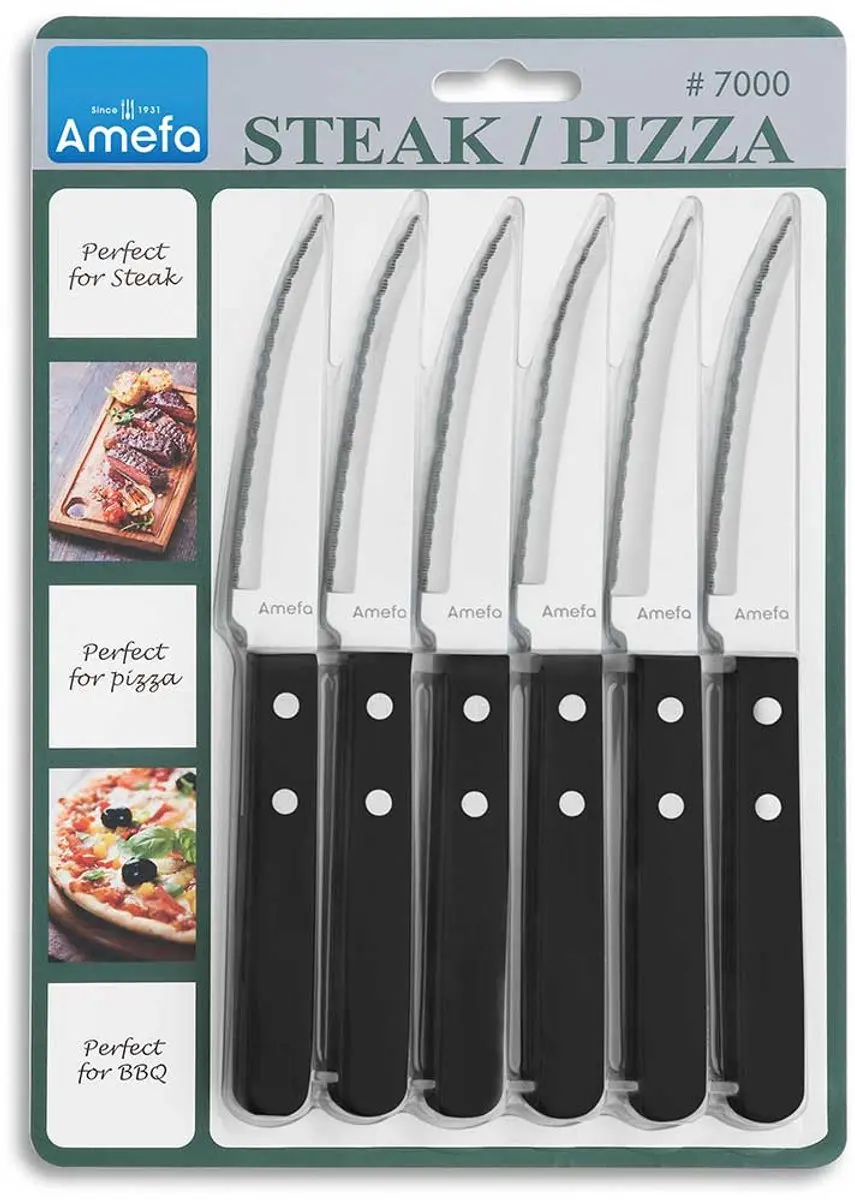 Amefa Pizza 6-delige Messen Set
