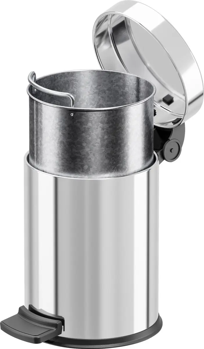 Hailo Solid S Pedaalemmer 3L - RVS Zilver