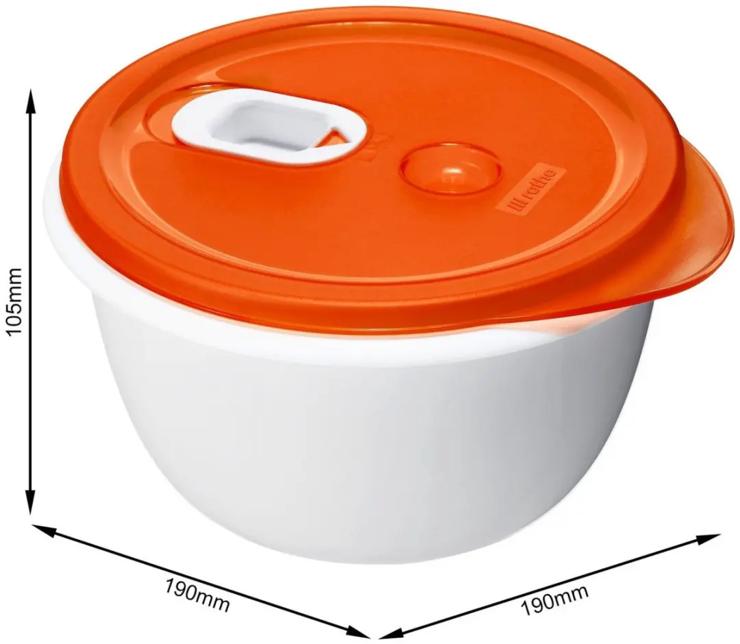 Rotho Magnetronschaal 1,5L - Papaya Rood