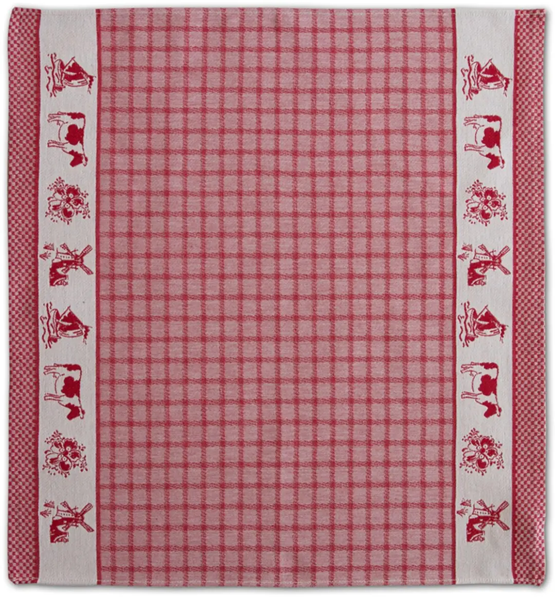DDDDD Dutchie Theedoeken - 6 Stuks 60x65cm - Rood