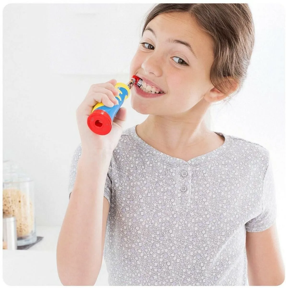 Oral-B Disney Frozen Opzetborstels - 4 Stuks - Roze/Blauw