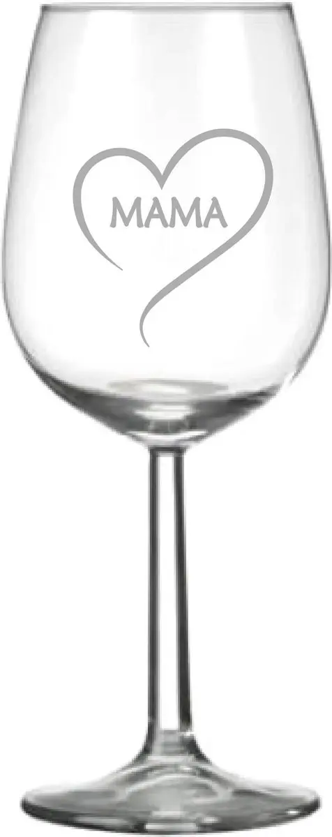 Royal Leerdam Love Mama Wijnglas 38cl - Gegraveerd - Transparant