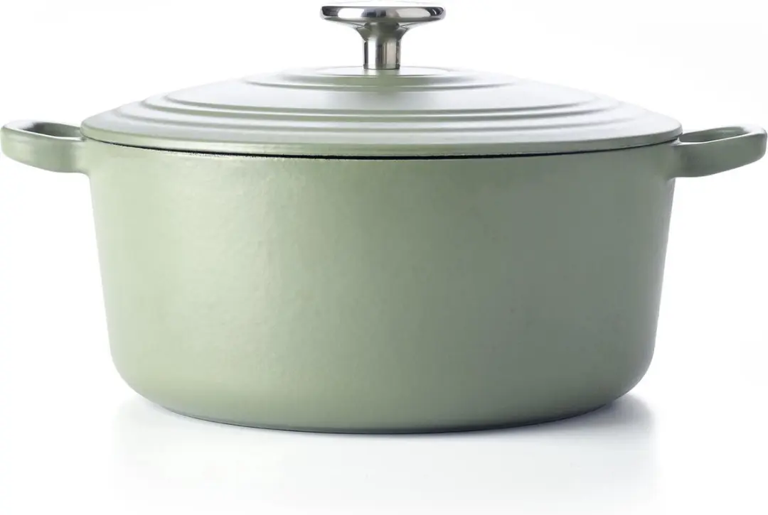BK Bourgogne Braadpan 24cm - Gietijzer - 4,2L - Olijfgroen