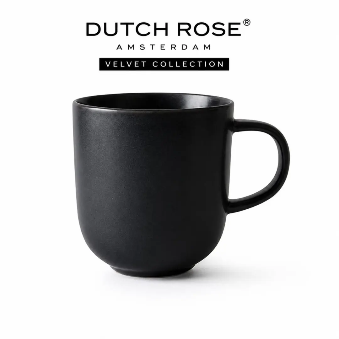Dutch Rose Velvet Mokken Antraciet