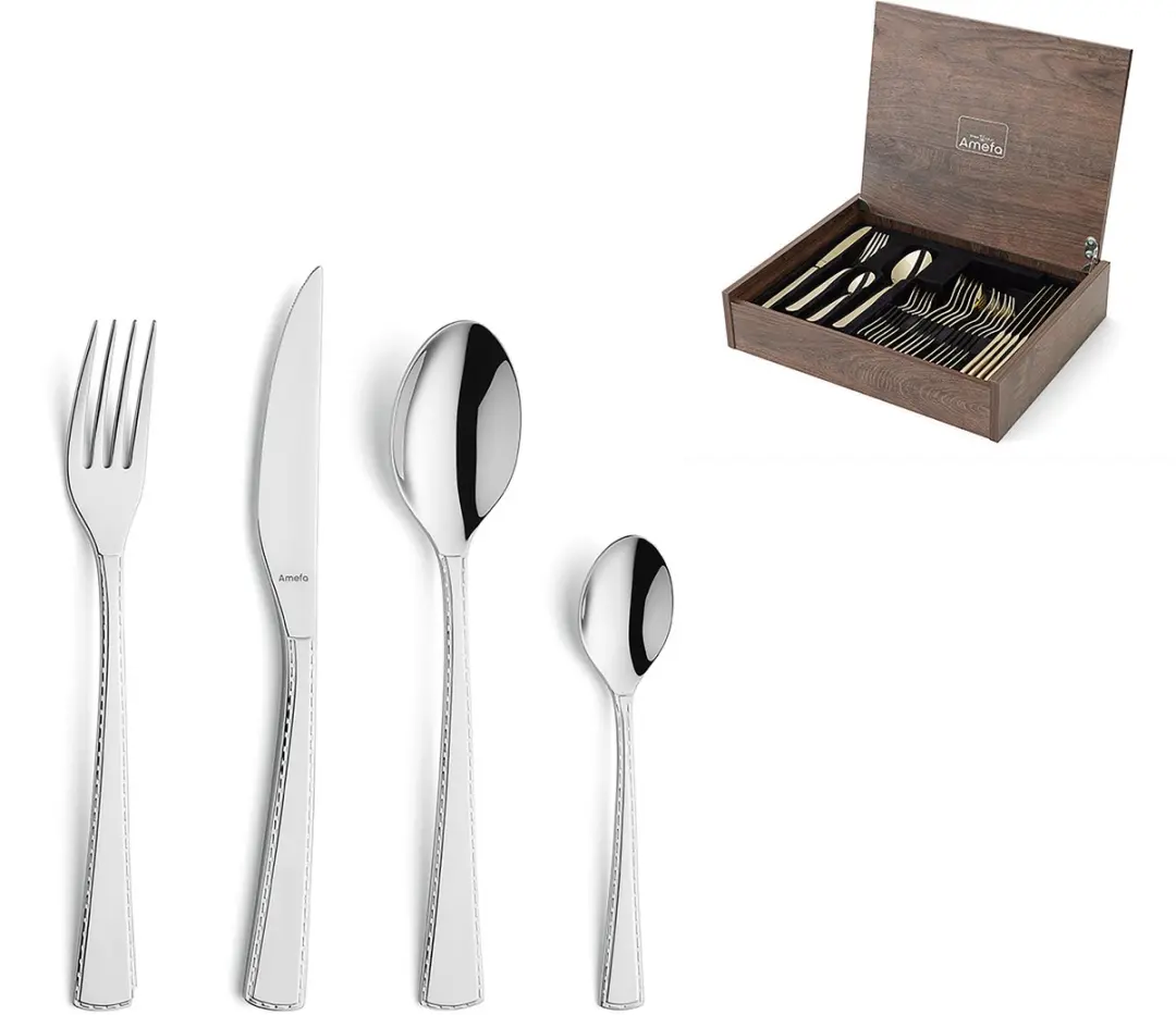 Amefa Livia Trendy Bestekset 24-delig - 6 Personen - Zilver
