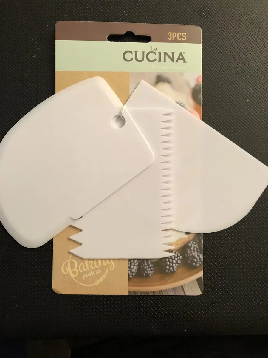La Cucina Deegschraper Set 3-delig - 12cm - Wit