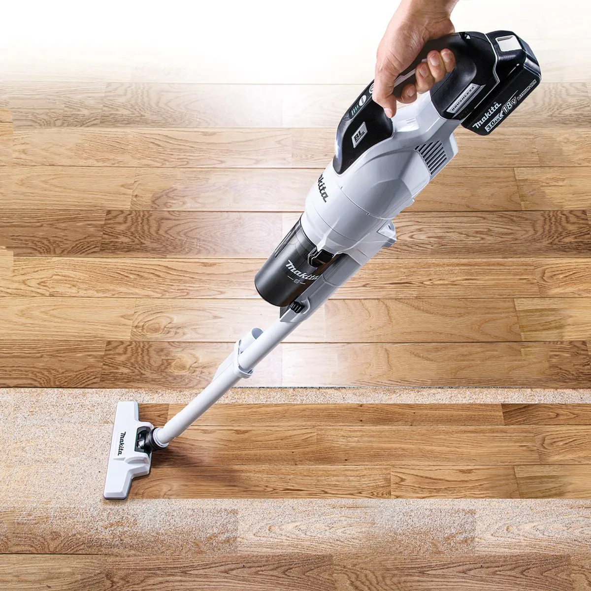 Makita DCL286FZ Accu Steelstofzuiger 18V - Blauw