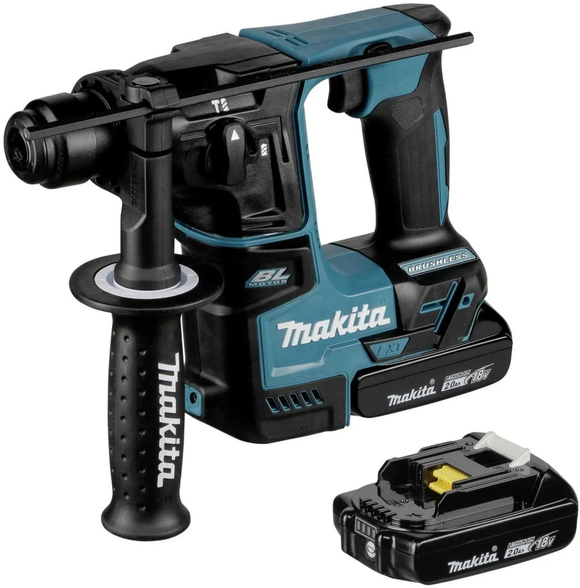 Makita DHR171RAJ SDS-plus Boorhamer - 1,2J - Koolborstelloos - 2x 2.0Ah