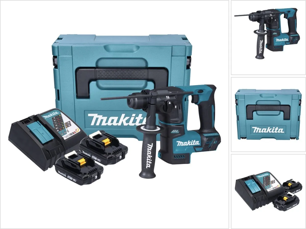 Makita DHR171RAJ SDS-plus Boorhamer - 1,2J - Koolborstelloos - 2x 2.0Ah