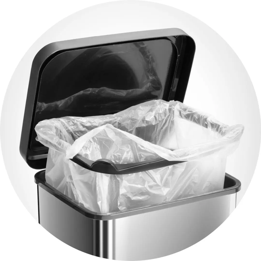 Rotho Paso Pedaalemmer 20L - Wit Metallic