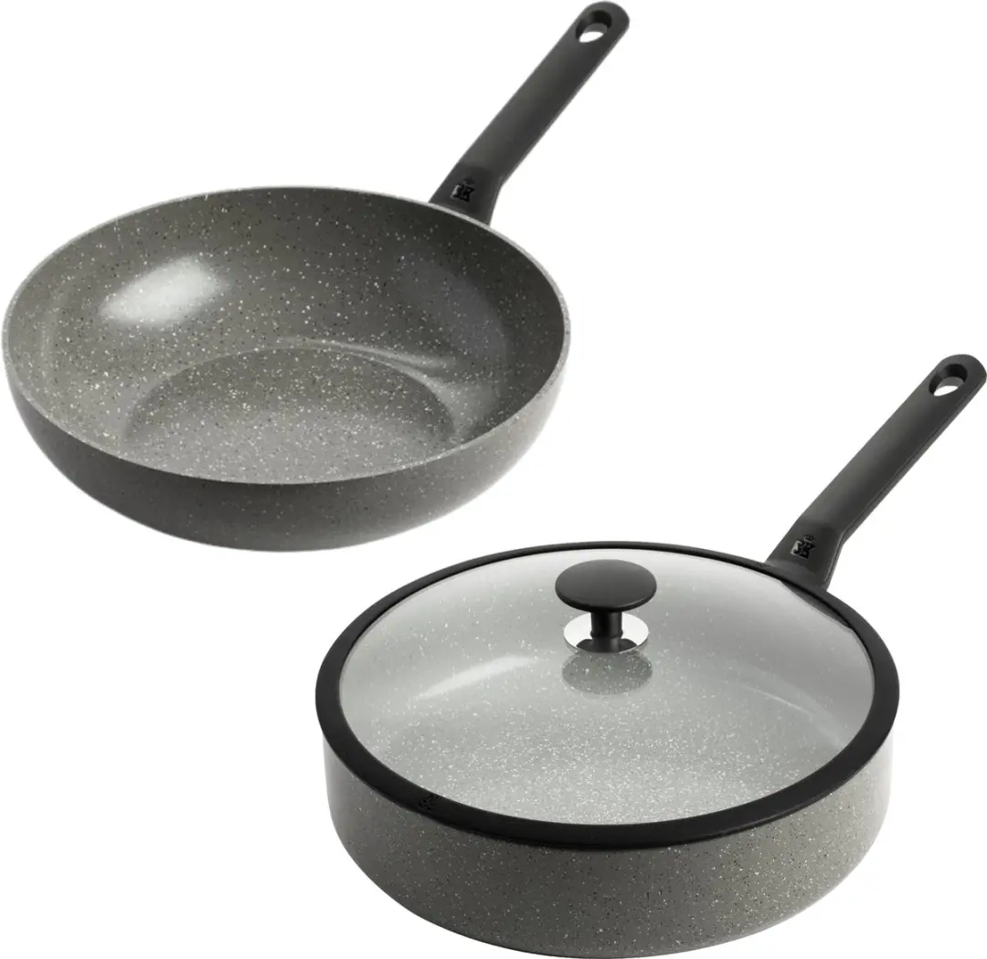 BK Granite Ceramic Pannenset 2-delig - 28cm/30cm - 3.7/4.2L - Grijs