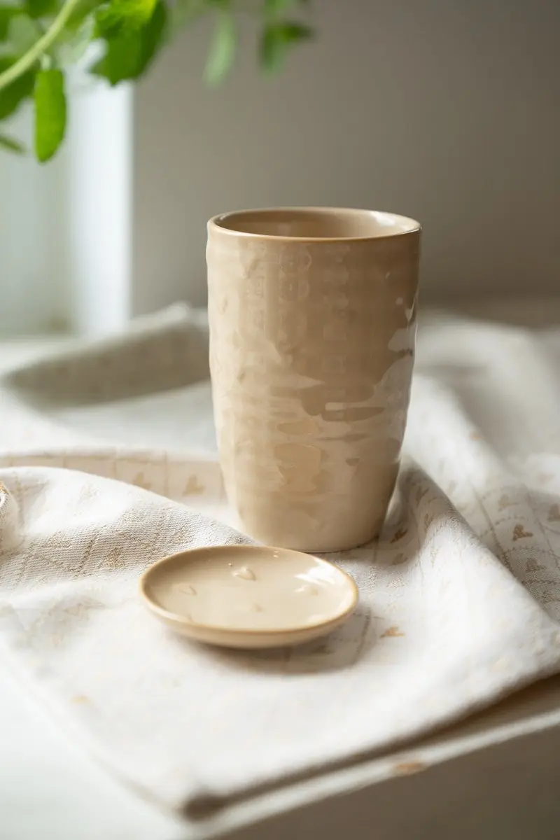 Zusss Mok & Schaaltje Hartjes Keramiek - 470ml - 2 Stuks