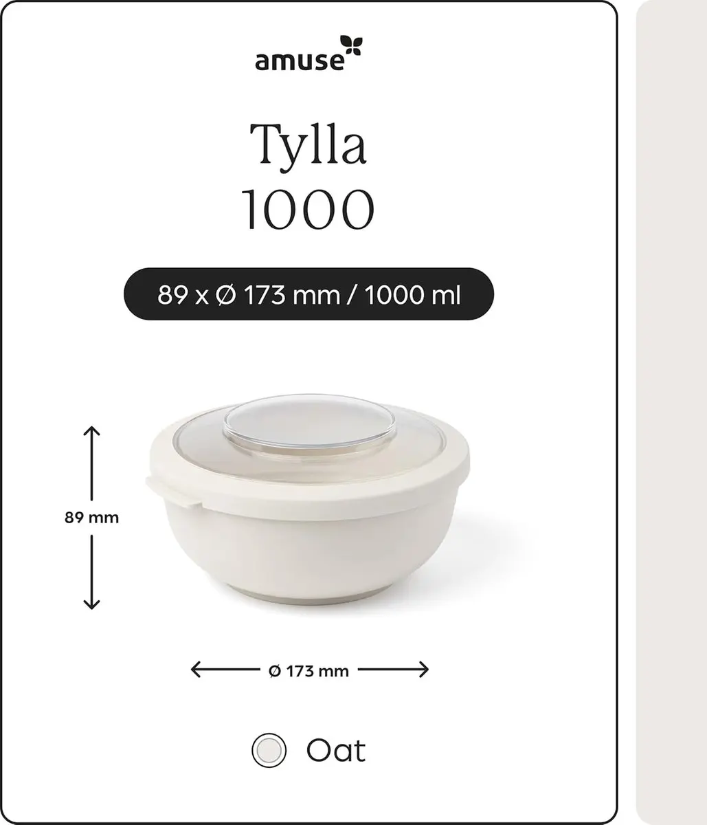 Amuse Tylla Oat Lunchbox 1000ml - BPA-vrij