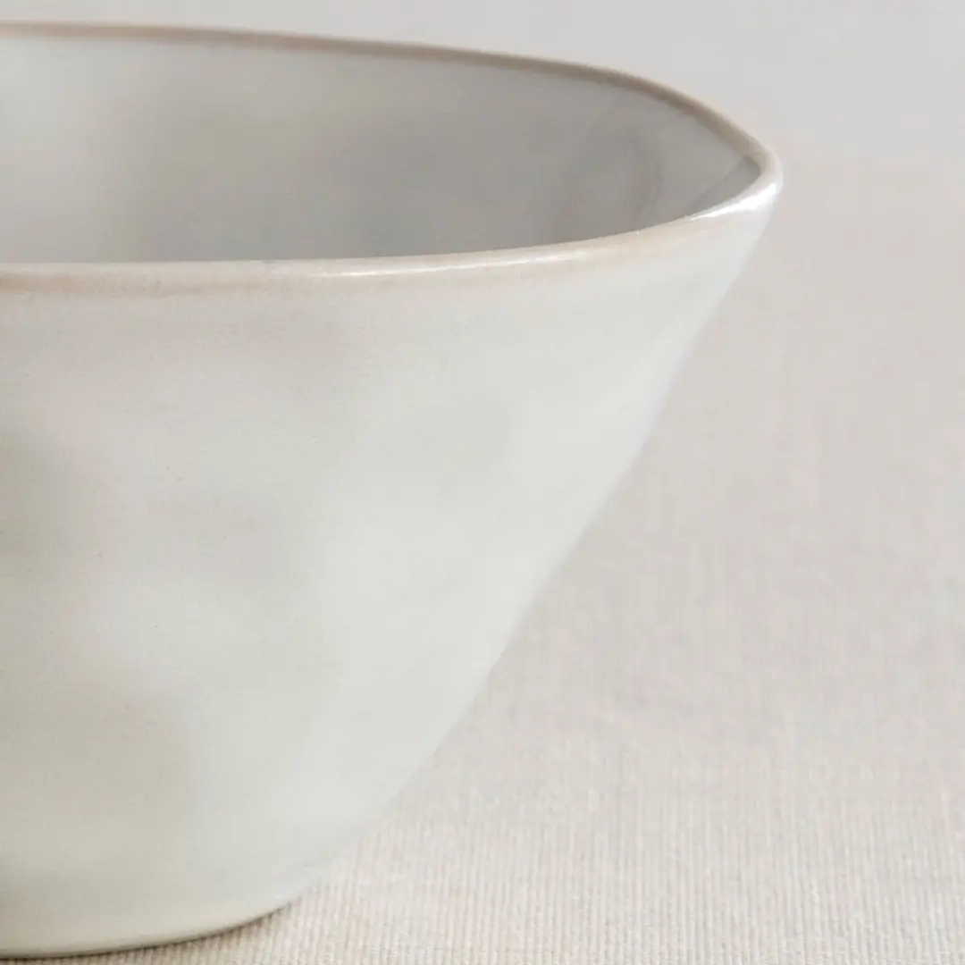 Dutch Rose Organic Kommen Ø14cm - Stoneware - Wit