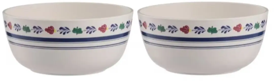 Royal Boch Boerenbont Kommen 670ml Ø14cm - 2 Stuks
