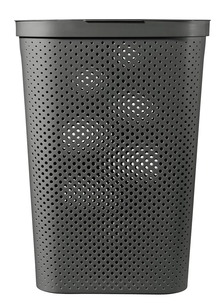 Curver Infinity Recycled Wasmand met deksel 60L - 2 Stuks - Antraciet - afbeelding 6 van 6