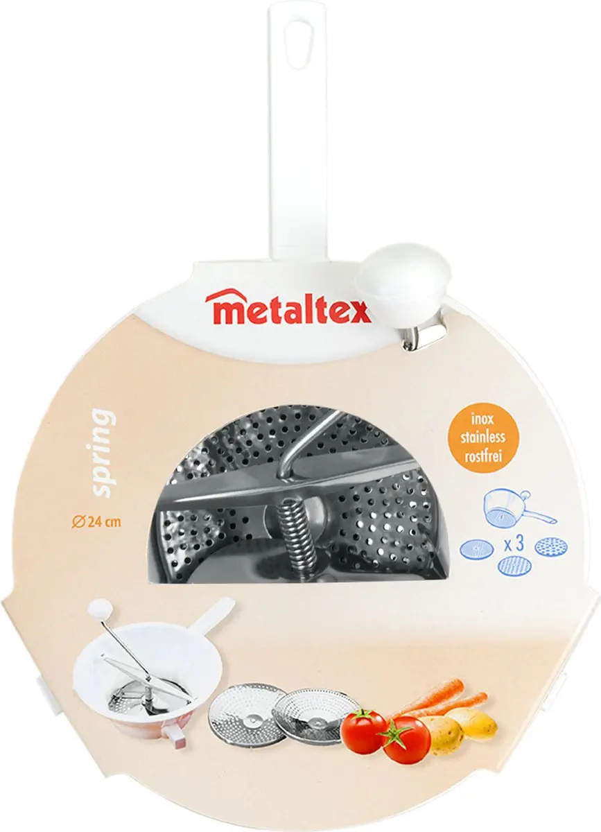 Metaltex Passeerzeef 24cm RVS - 3 Bladen