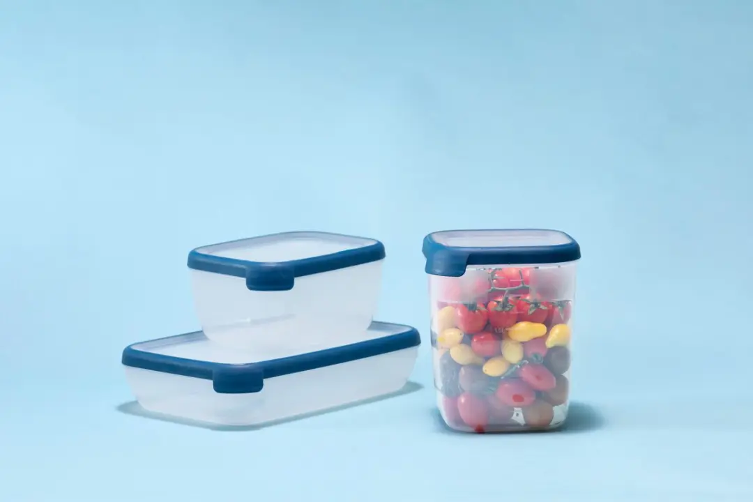 Curver Grand Chef Eco Vershoudbakje 2,6L - Transparant/Donkerblauw