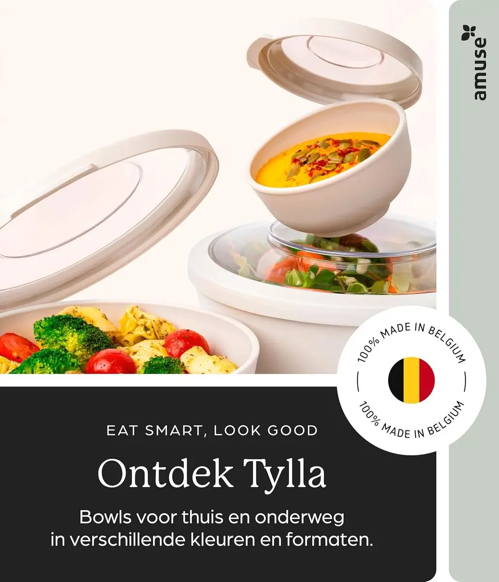 Amuse Tylla Sage Lunchbox 700ml - 2-delig - BPA-vrij