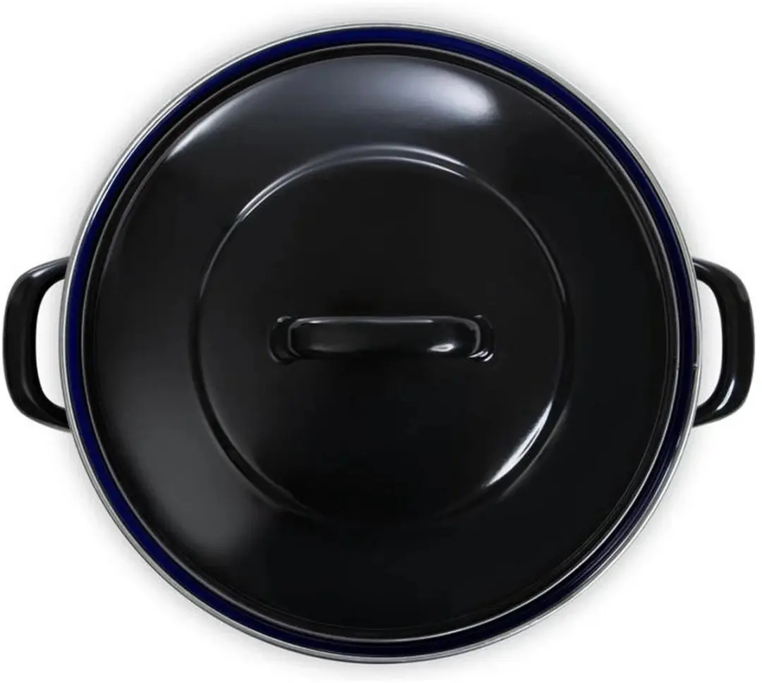 BK Fortalit Emaille Braadpan 28cm - 4L - Inductie - Zwart/Blauw - afbeelding 6 van 6