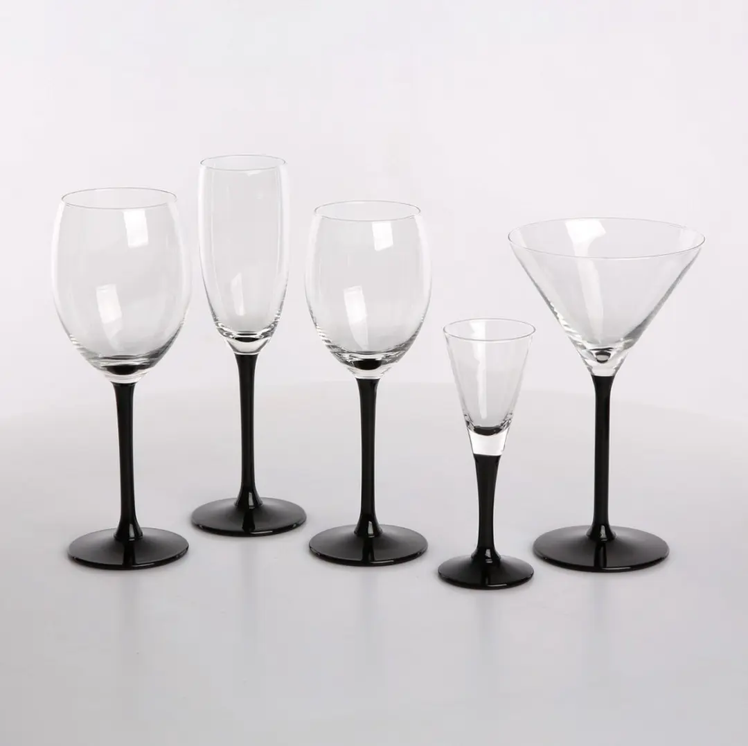 Royal Leerdam Altom Design 0103006264 Champagneglazen - 6 Stuks - 180ml - Zwart