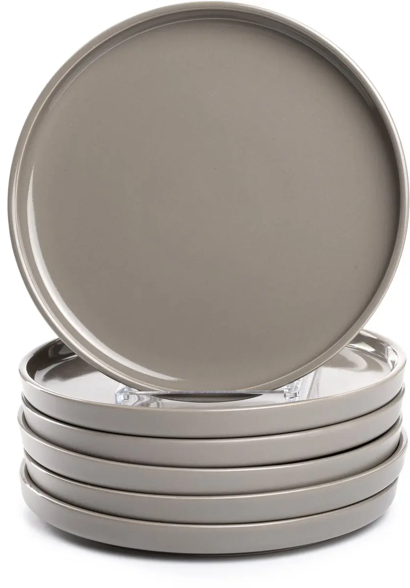 Leonardo Roma Bord 22cm Taupe - Set van 6