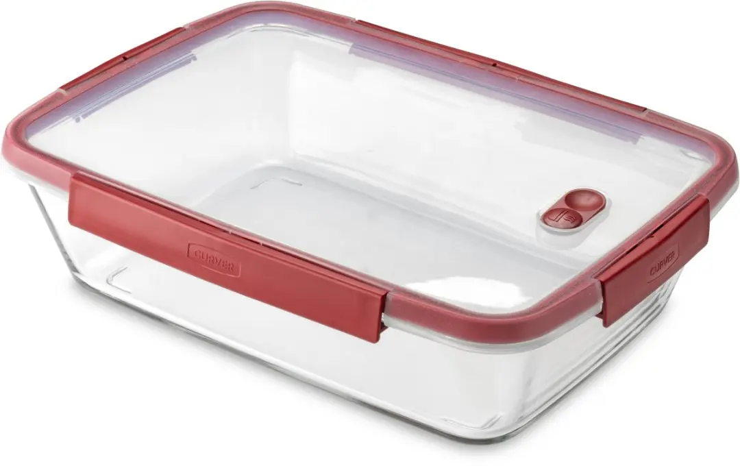 Curver Smart Cook Ovenschalen Set 6,9L - Rood/Transparant