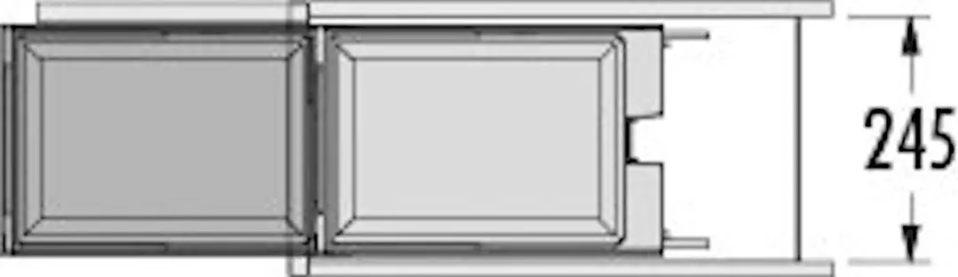 Hailo AS Solo AE363501 Prullenbak 20L - Donkergrijs