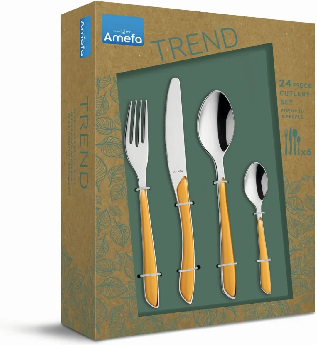 Amefa Eclat Bestekset 24-delig - Geel - MPN 2294YMTR42C71
