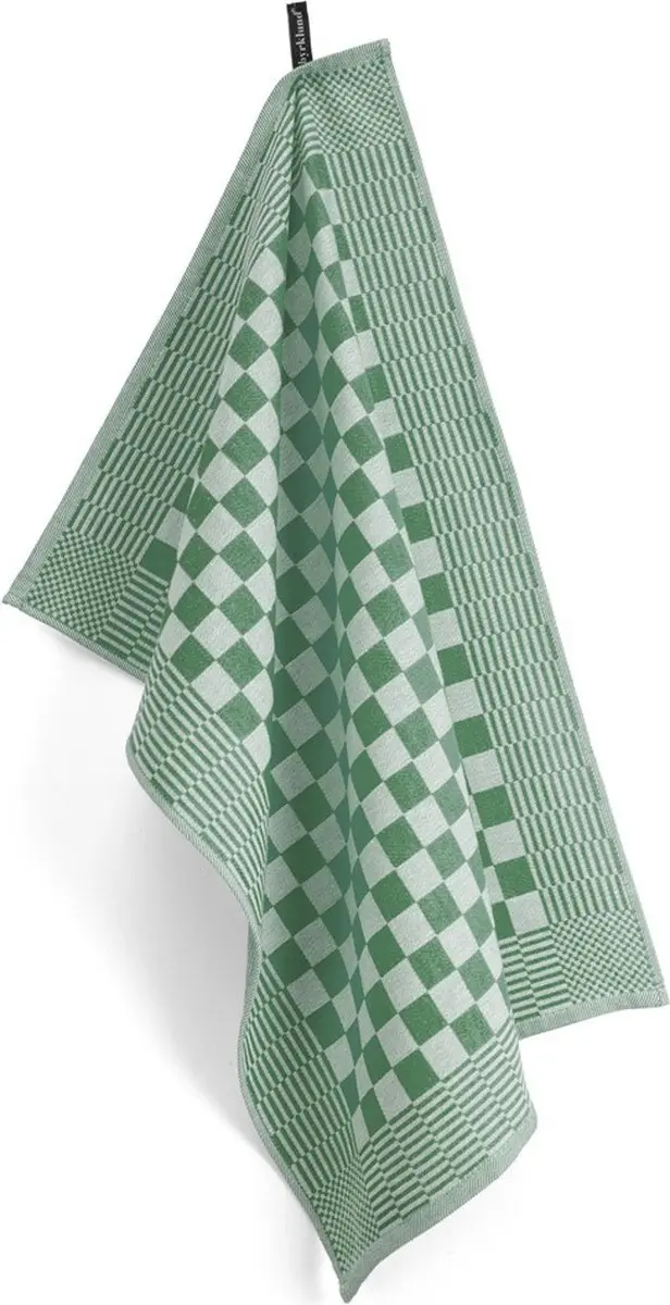 BYRKLUND Theedoeken Clean & Tidy 6x50x70cm - 100% Katoen - Groen