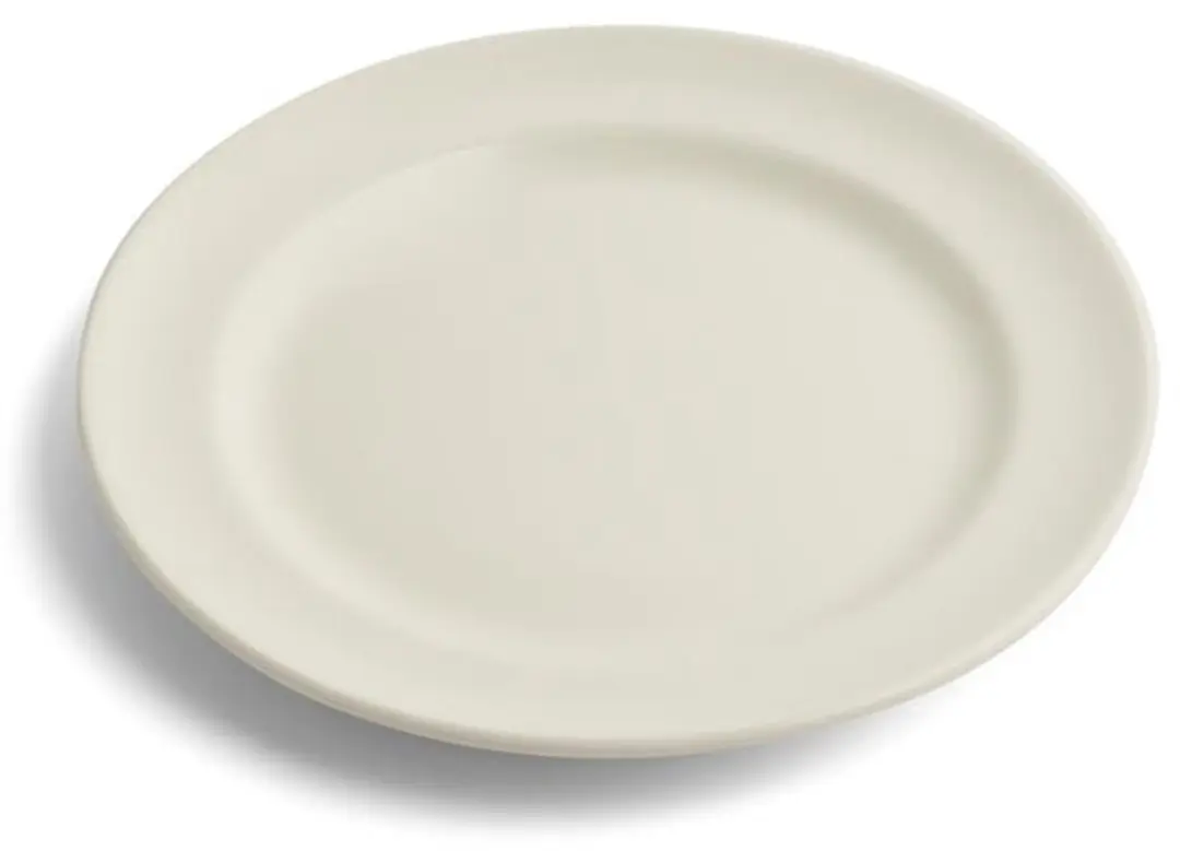 Royal Boch Kitchen Bord Plat 25.5cm - 6 Stuks - Crème