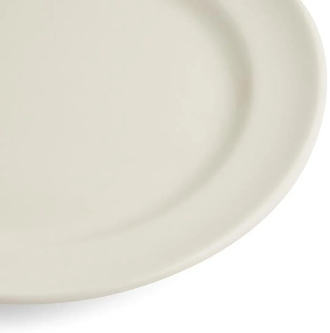 Royal Boch Kitchen Bord Plat 25.5cm - 6 Stuks - Crème