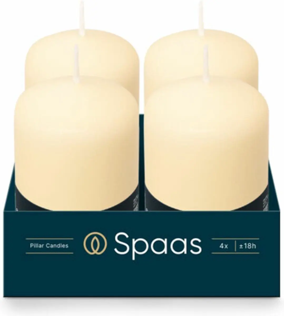 Spaas Cilinderkaars Ivoor 50/80mm