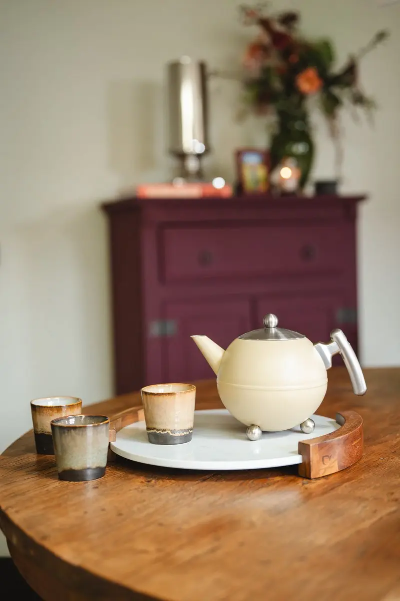 Bredemeijer Theepot Bella Ronde Dubbelwandig 1,2L - Taupe