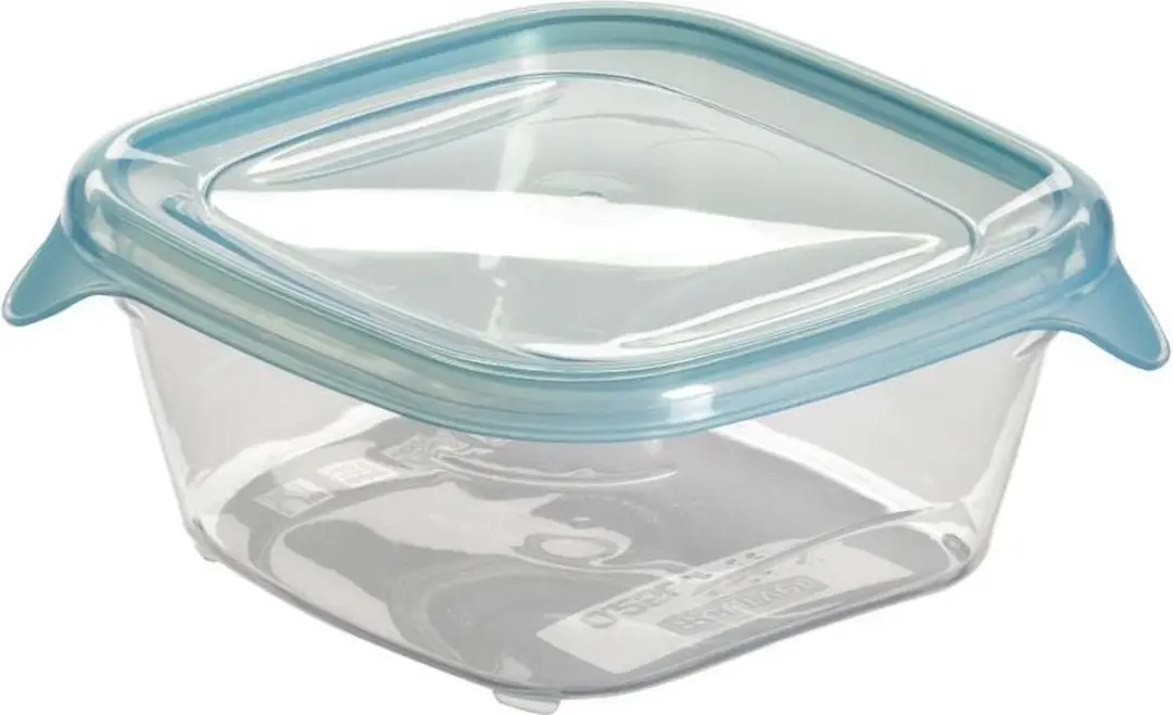 Curver Fresh&Go Vierkant Lunchbox 3x0,25L - Transparant/Blauw