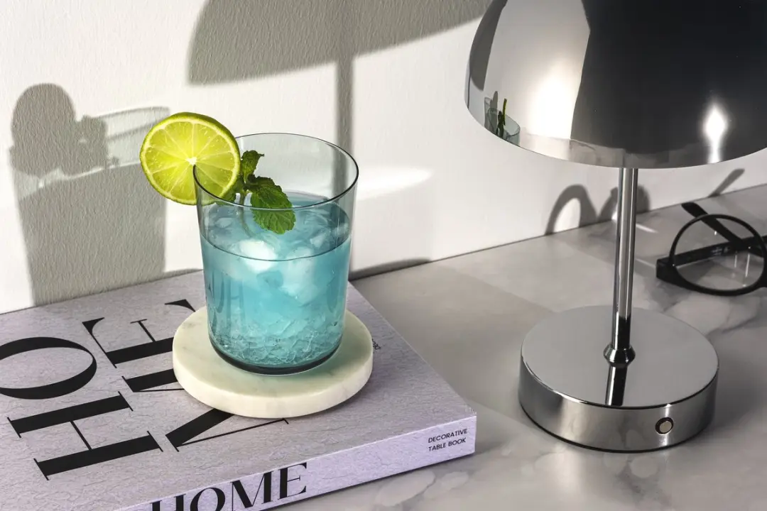 Leonardo Leggero Glas 330ml - Blauw - Set van 4